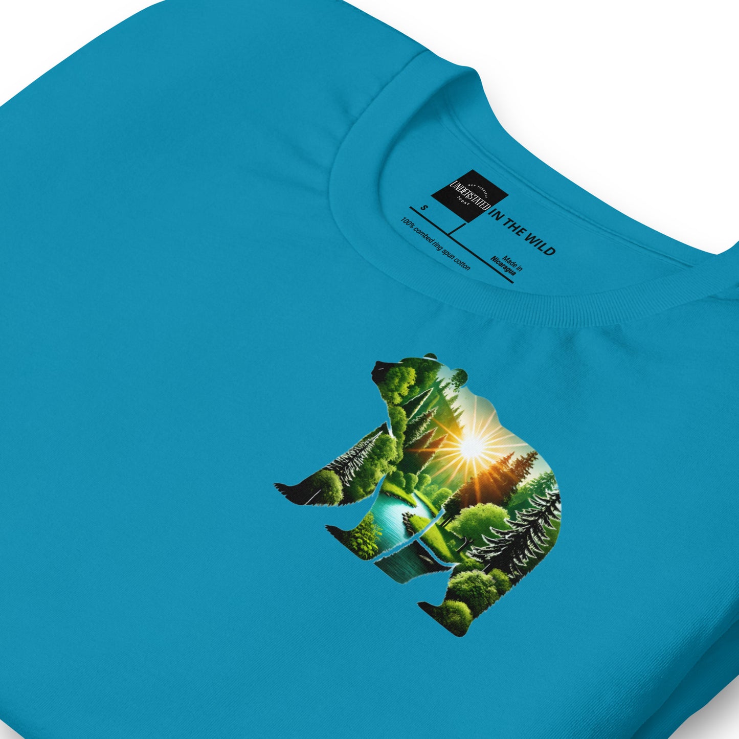 Sunlit Forest Bear Nature Tee
