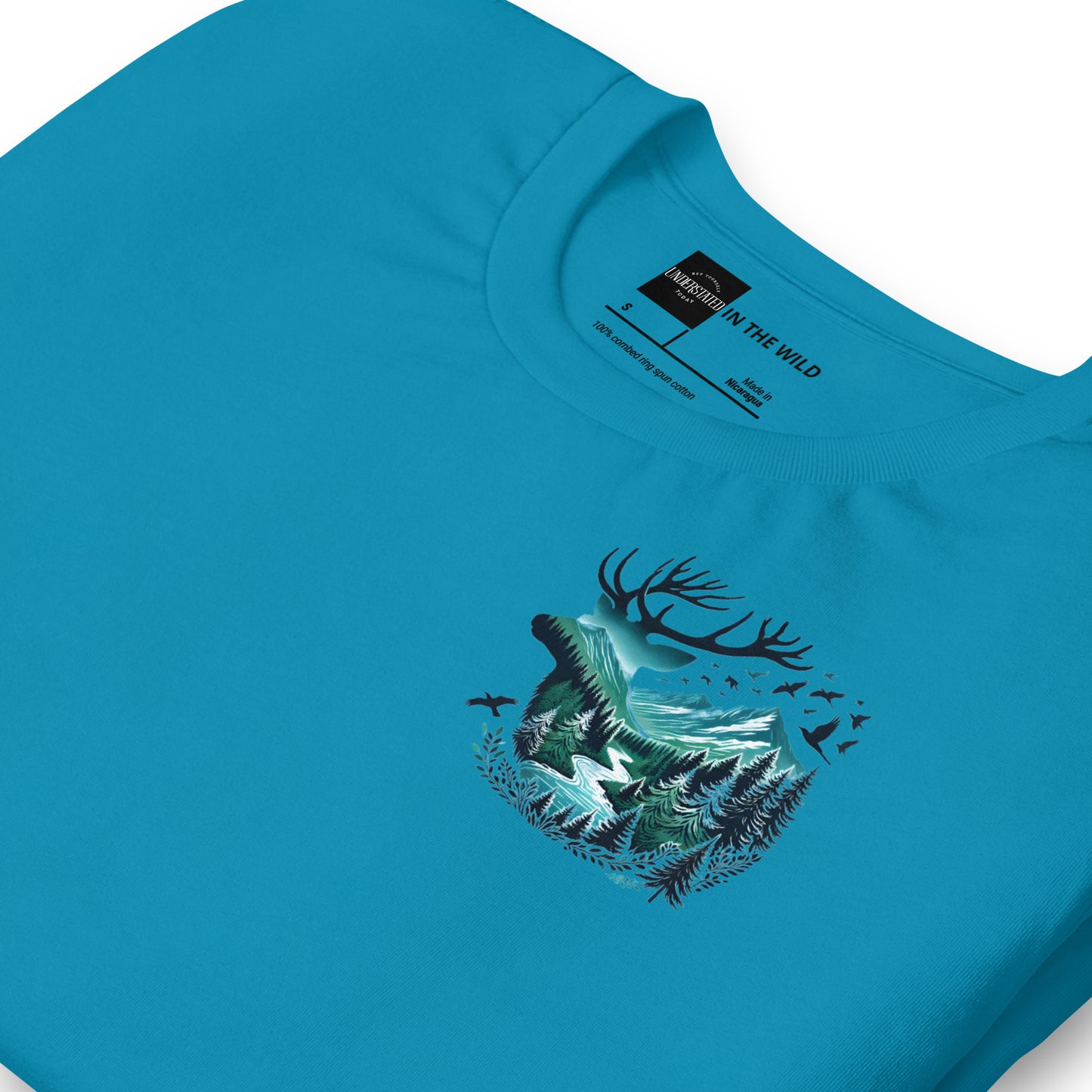 Majestic Deer Forest Nature Scene Tee