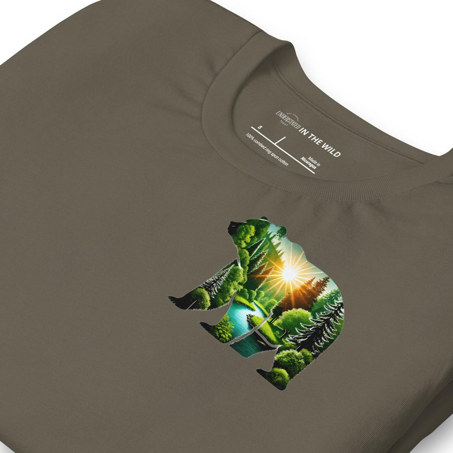 Sunlit Forest Bear Nature Tee