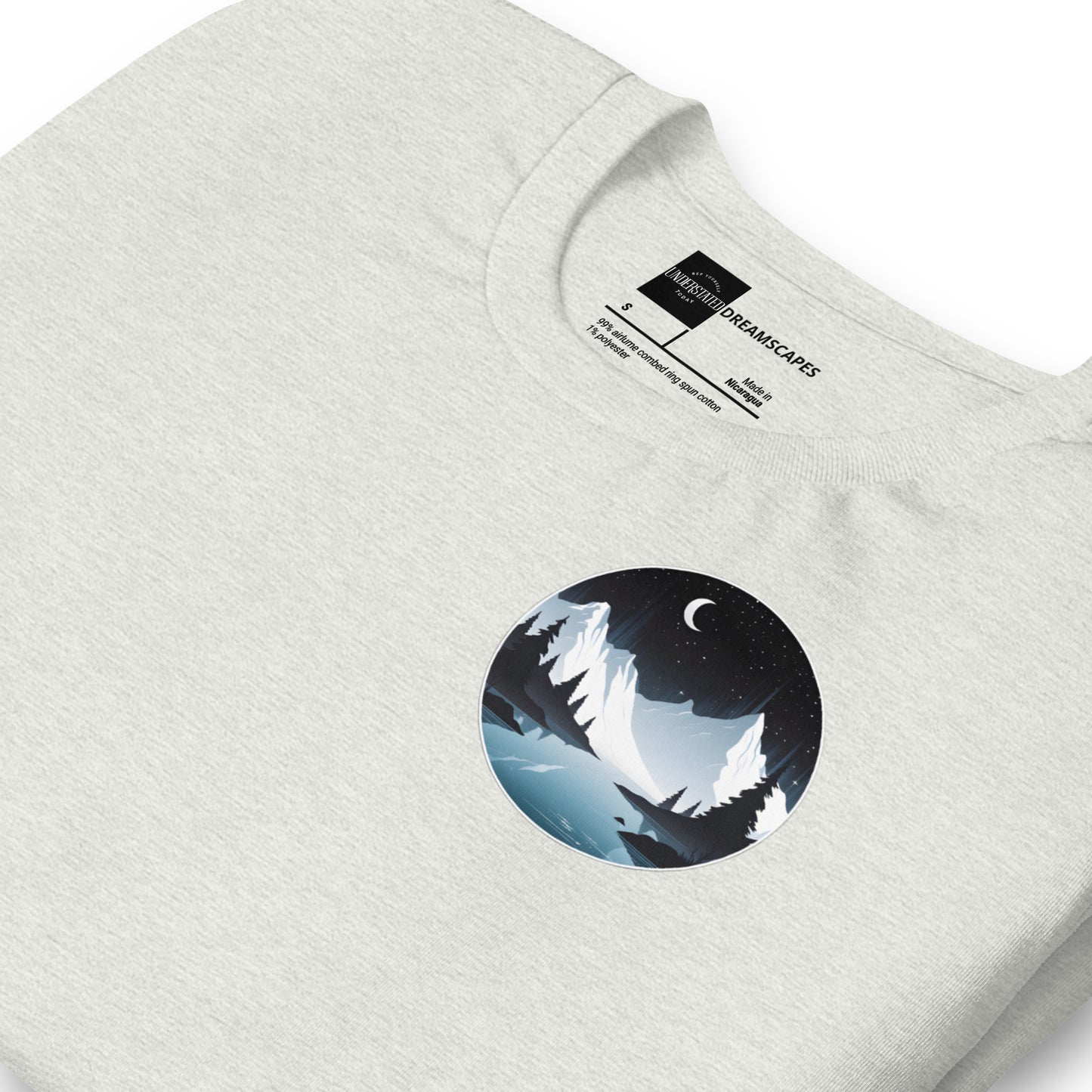 Tranquil Mountain Nightscape Tee