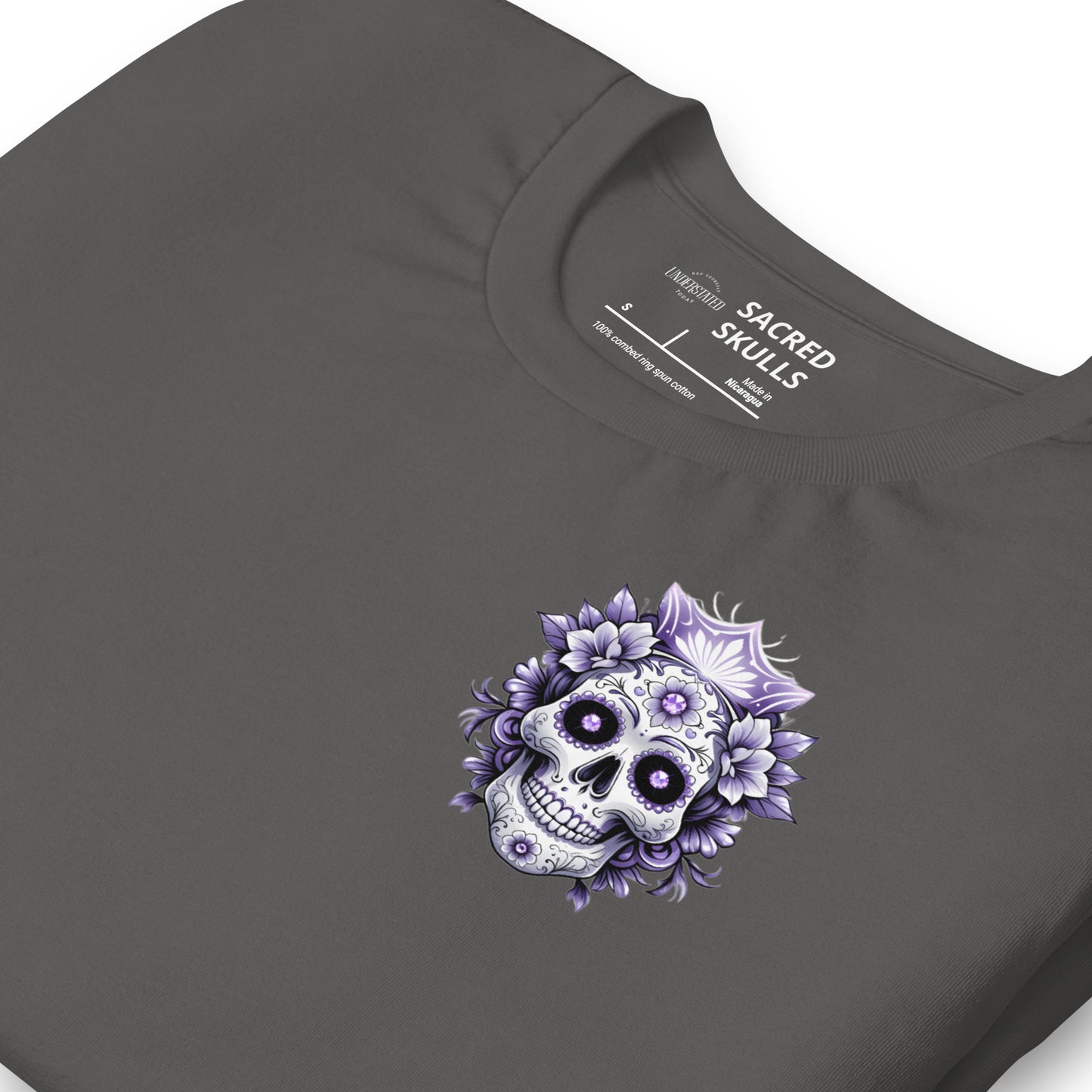 Royal Amethyst Sugar Skull Tee