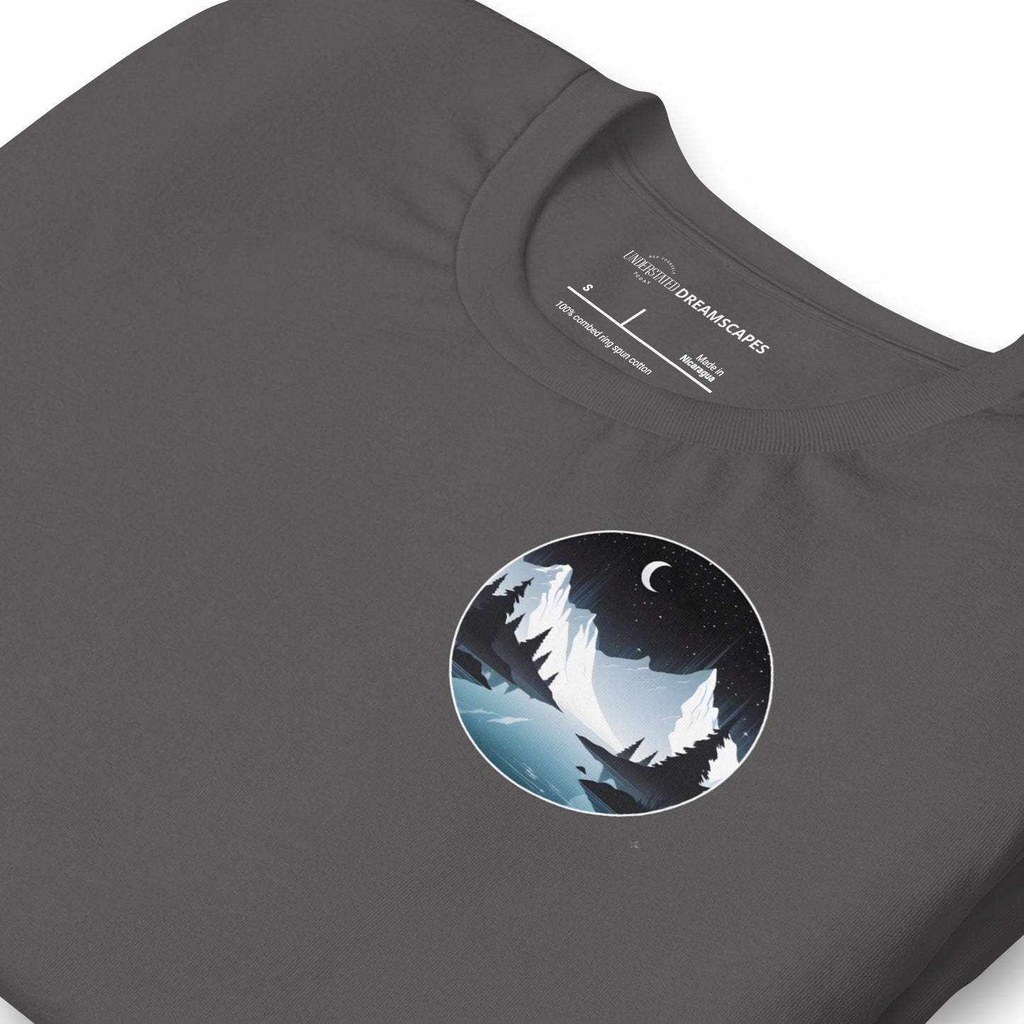 Tranquil Mountain Nightscape Tee
