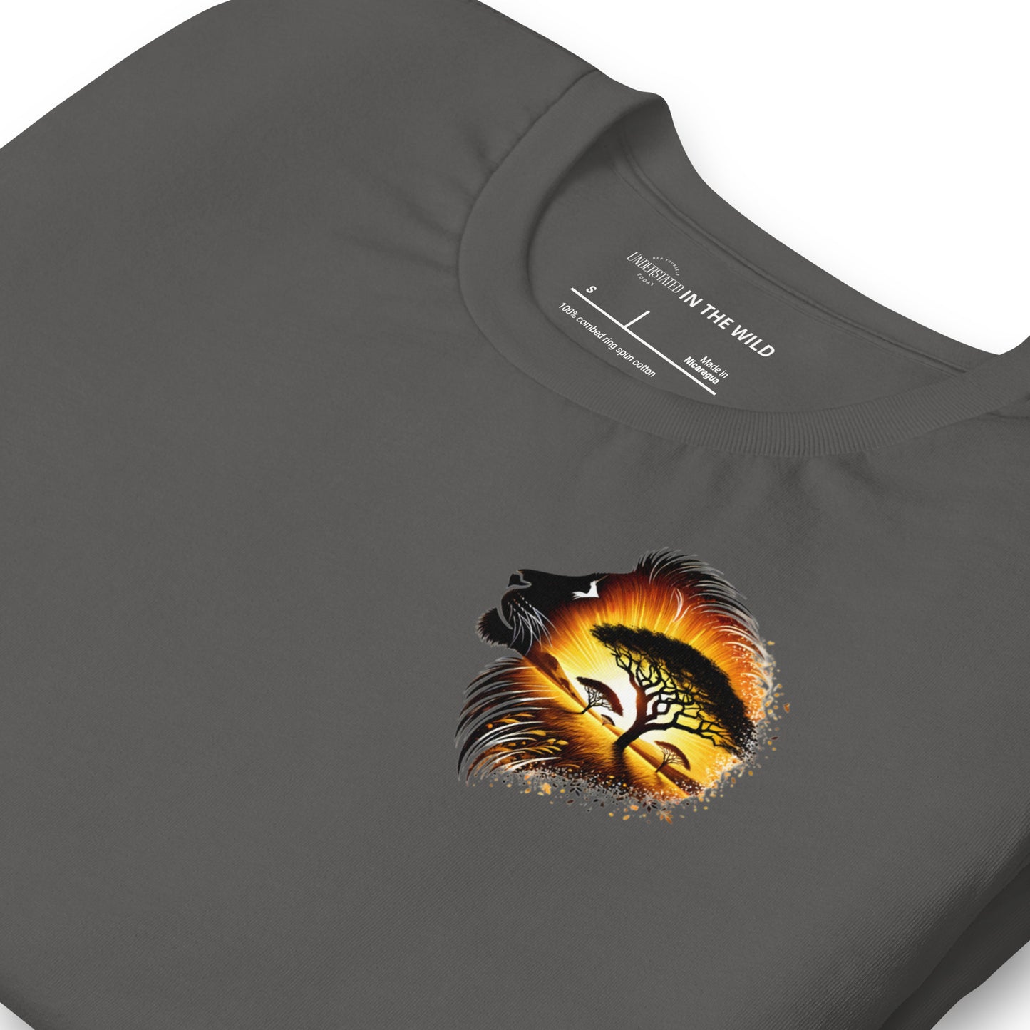 Majestic Lion Sunset Savannah Tee