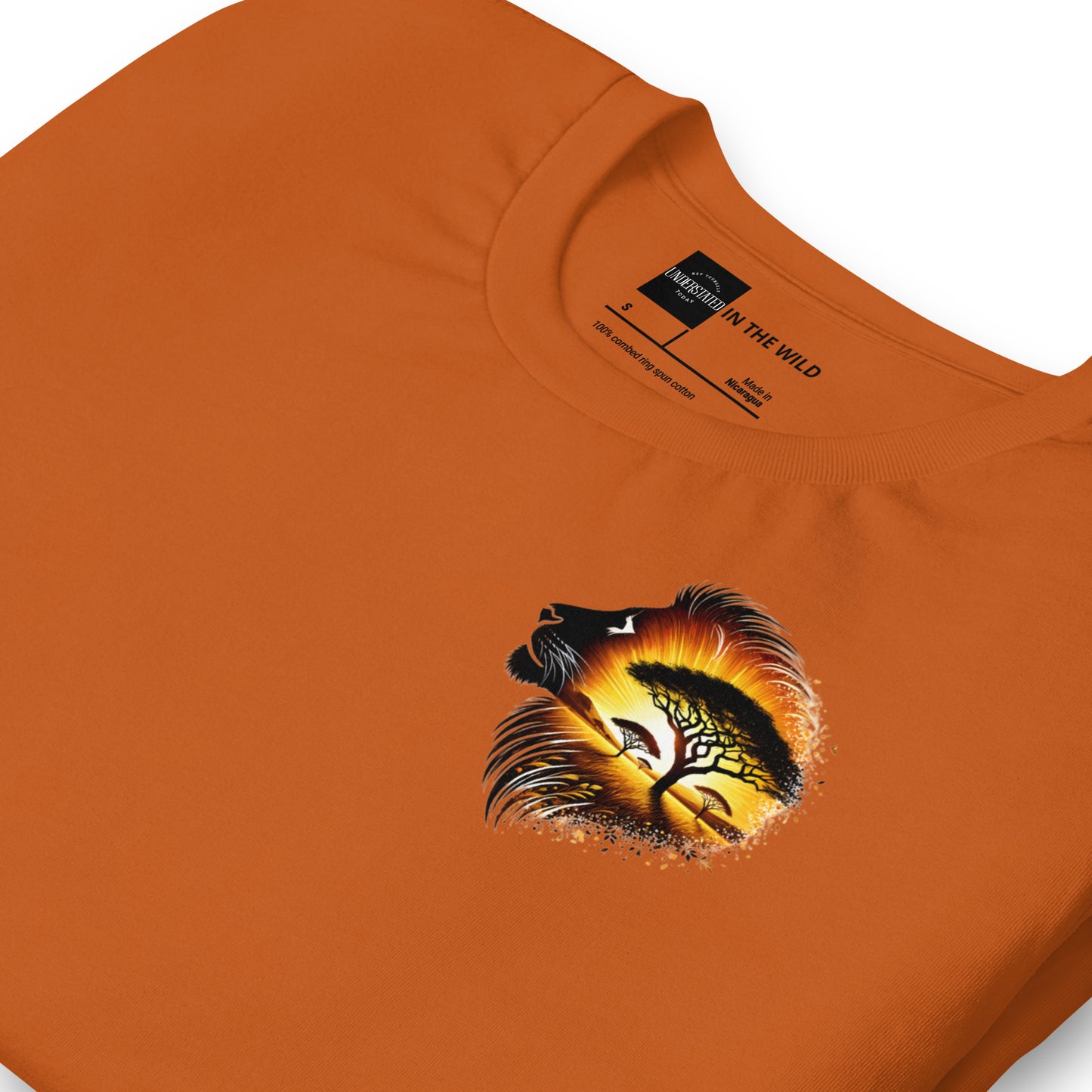 Majestic Lion Sunset Savannah Tee