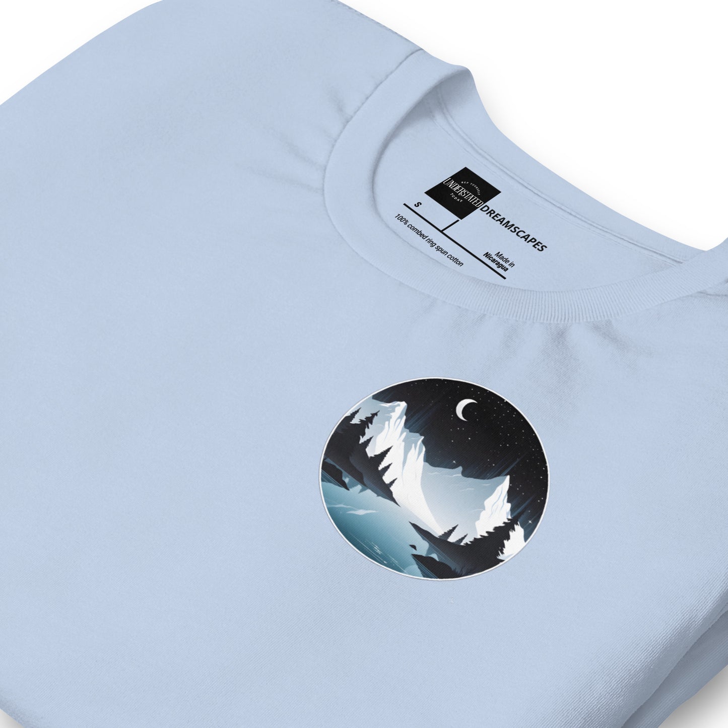 Tranquil Mountain Nightscape Tee