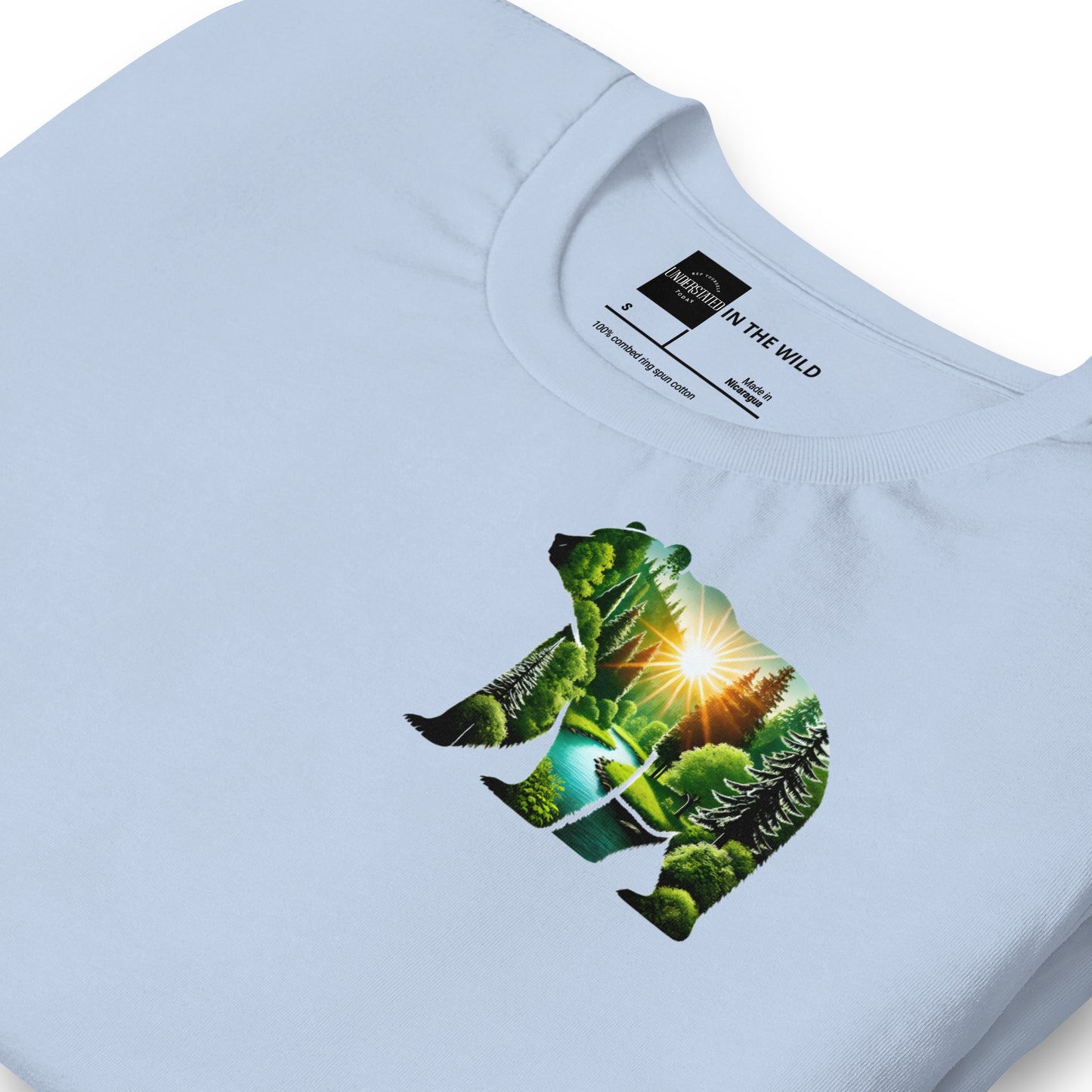 Sunlit Forest Bear Nature Tee