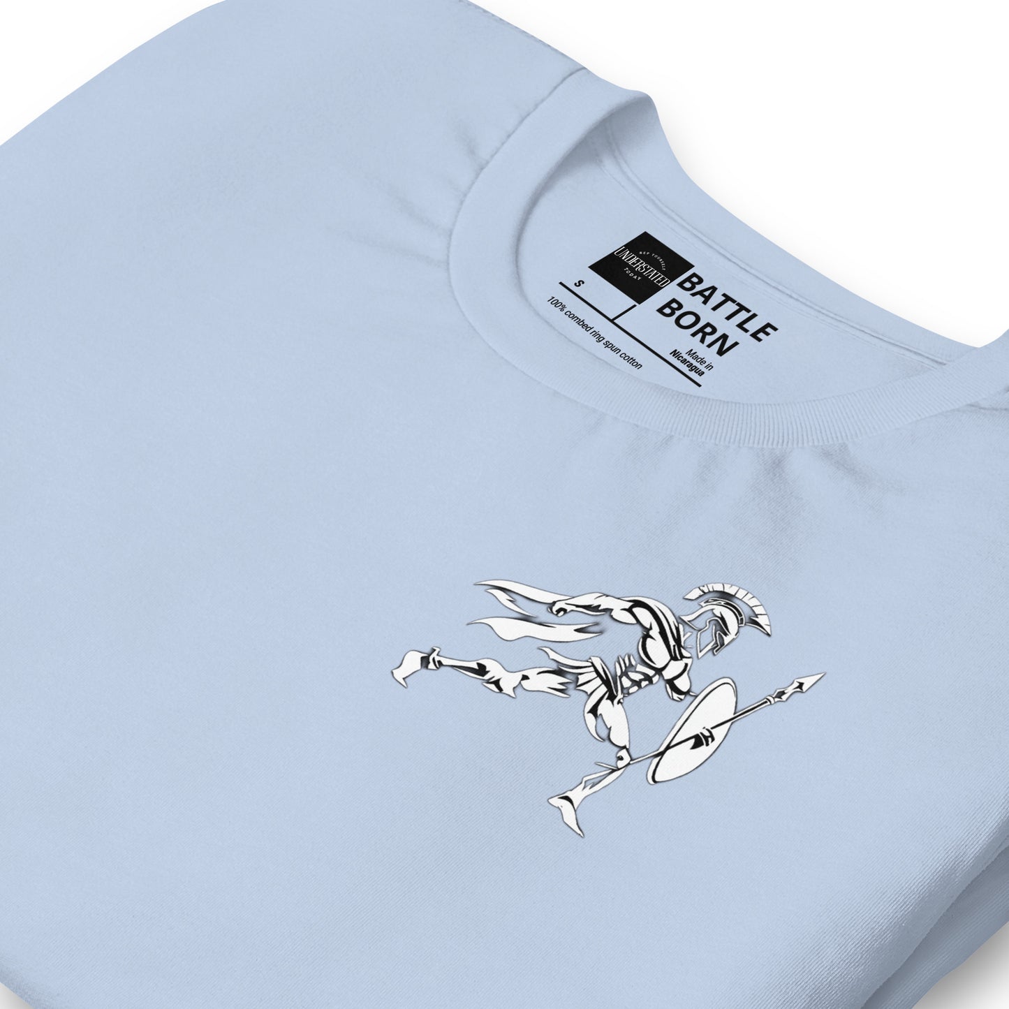 Bold Spartan Warrior Spear and Shield Tee