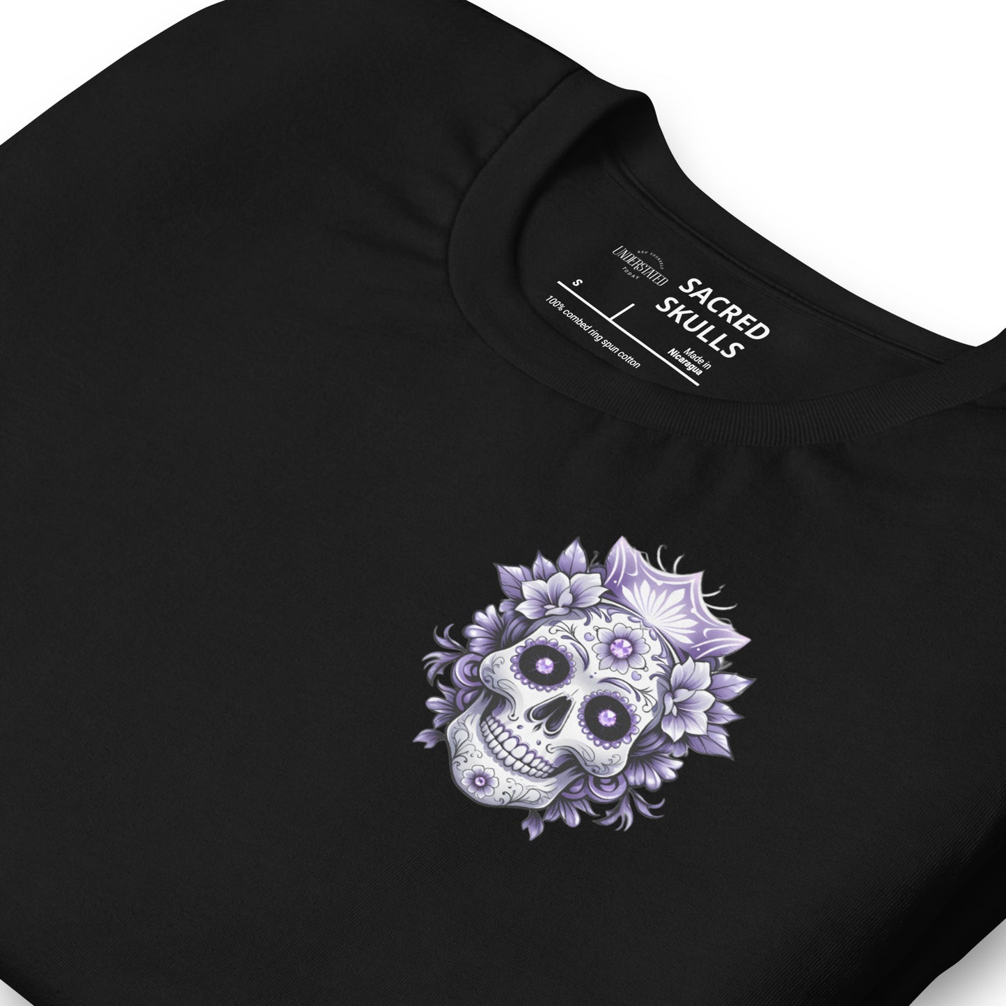Royal Amethyst Sugar Skull Tee