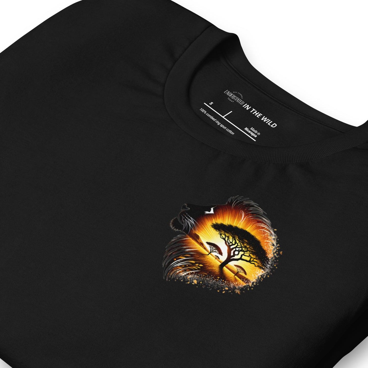 Majestic Lion Sunset Savannah Tee
