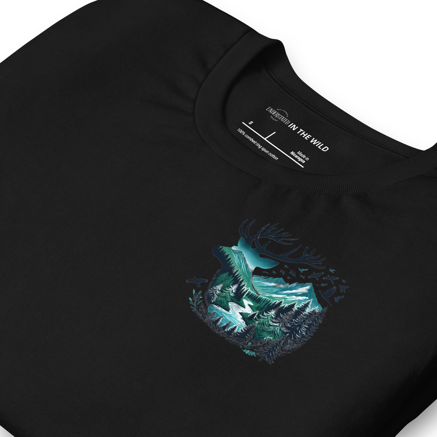 Majestic Deer Forest Nature Scene Tee