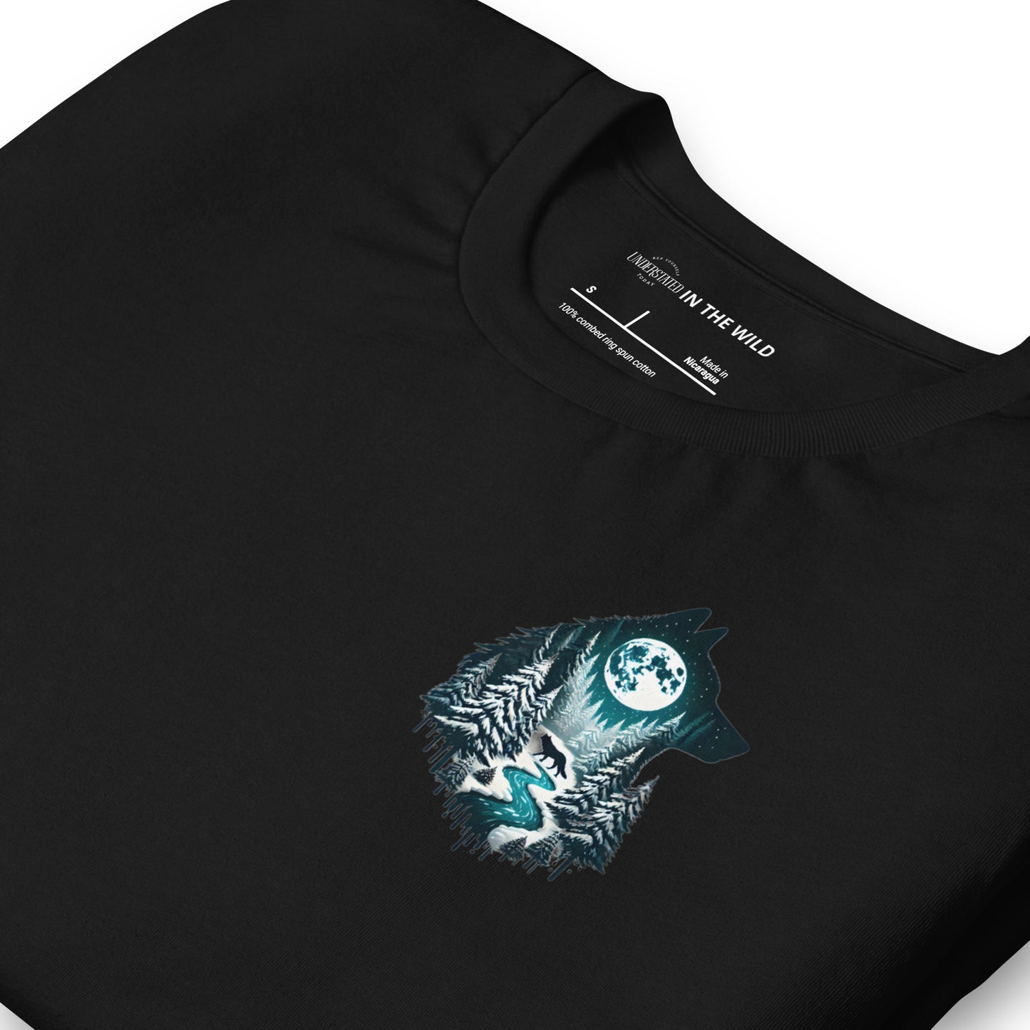 Moonlit Wolf and Winter Forest Adventure Tee