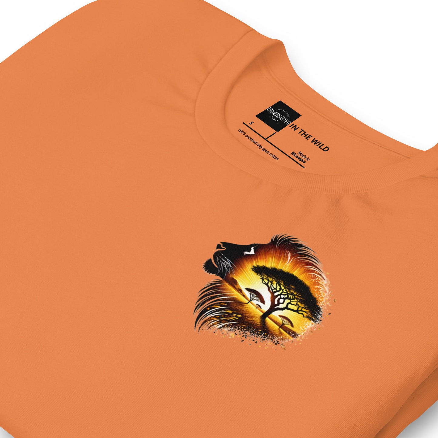 Majestic Lion Sunset Savannah Tee