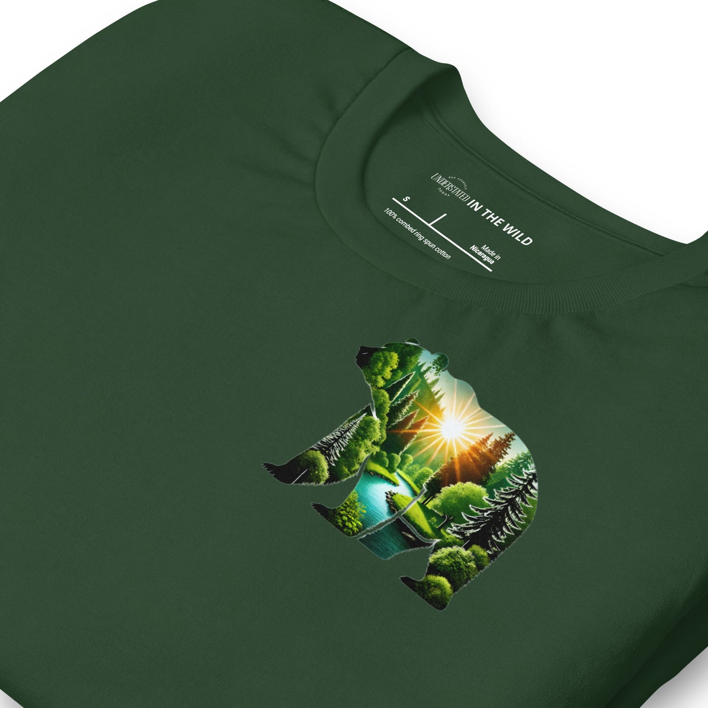 Sunlit Forest Bear Nature Tee