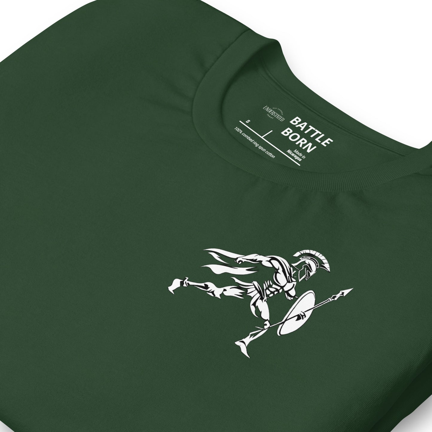 Bold Spartan Warrior Spear and Shield Tee