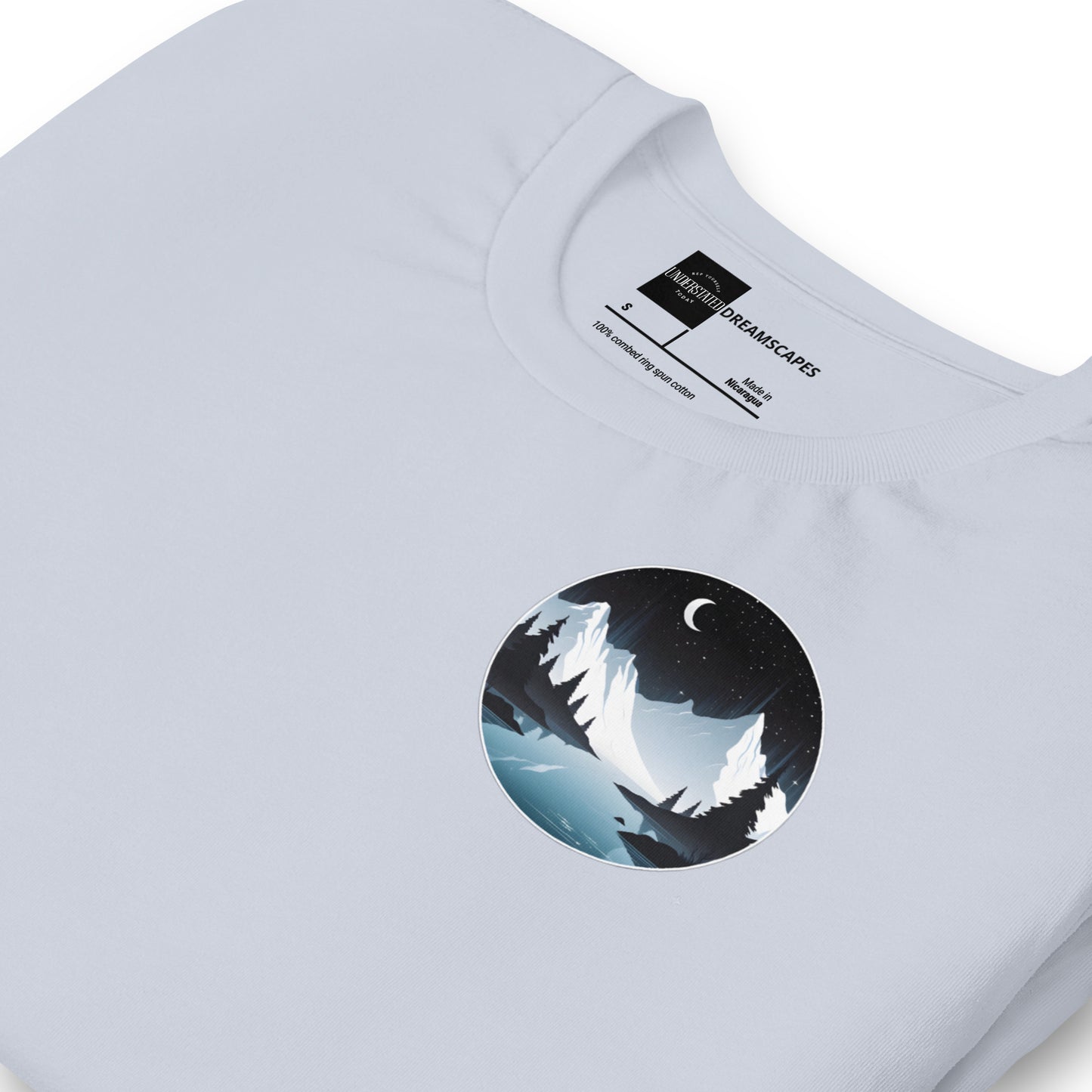 Tranquil Mountain Nightscape Tee