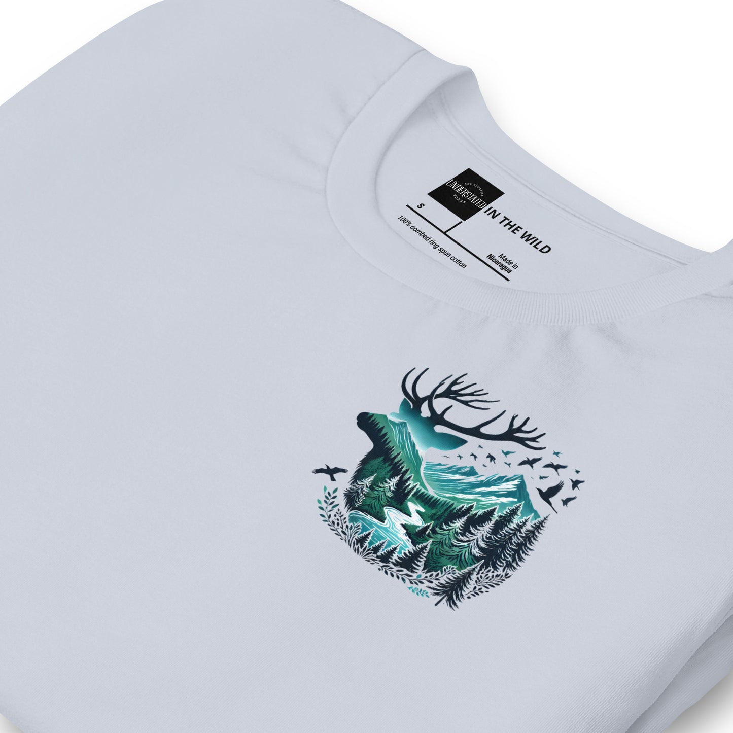 Majestic Deer Forest Nature Scene Tee