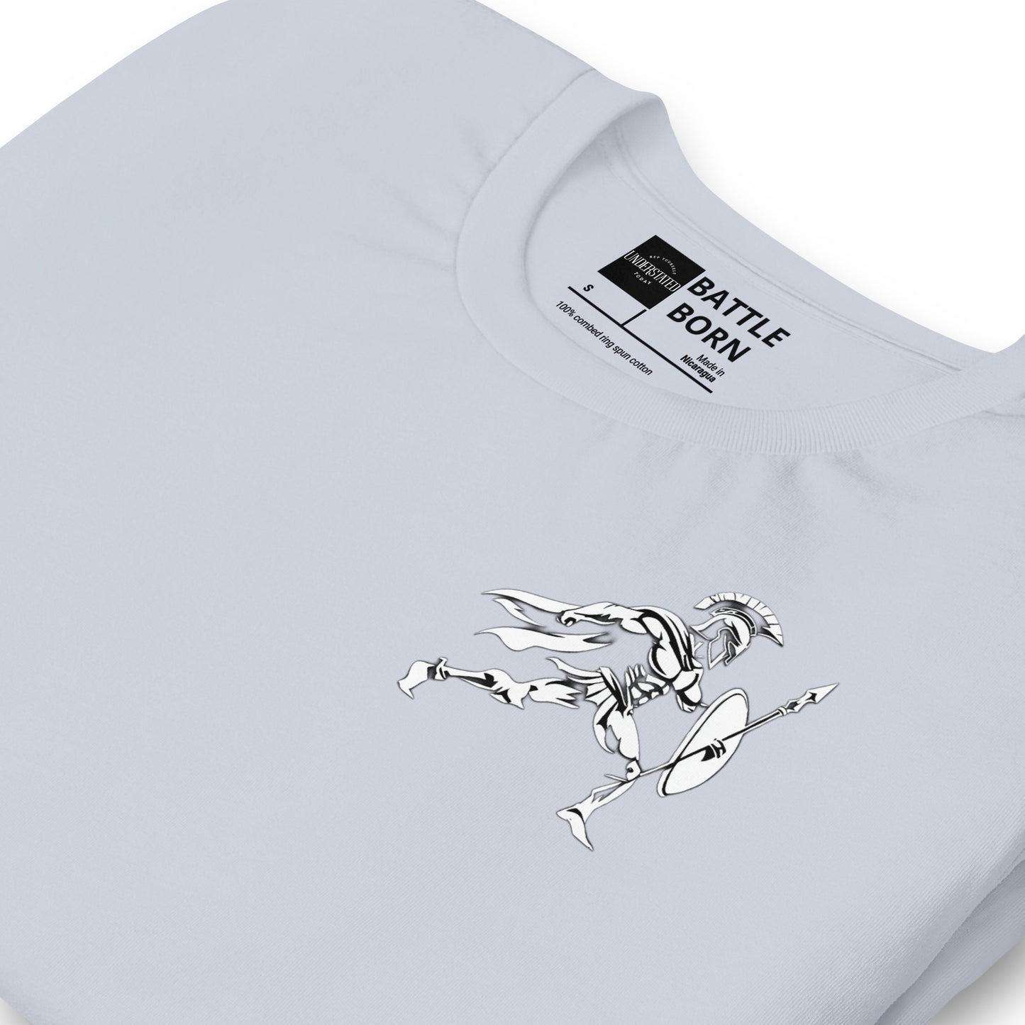 Bold Spartan Warrior Spear and Shield Tee