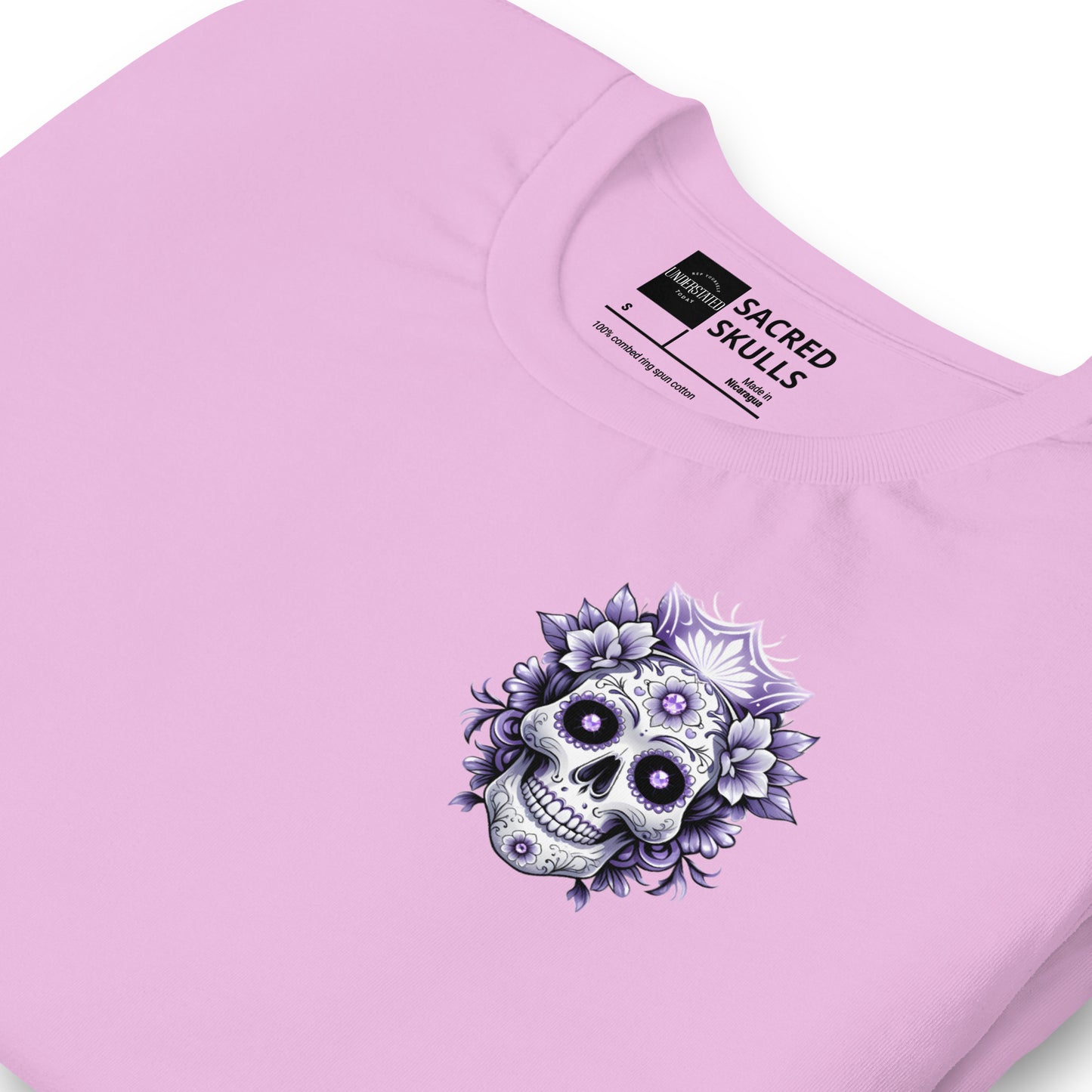Royal Amethyst Sugar Skull Tee