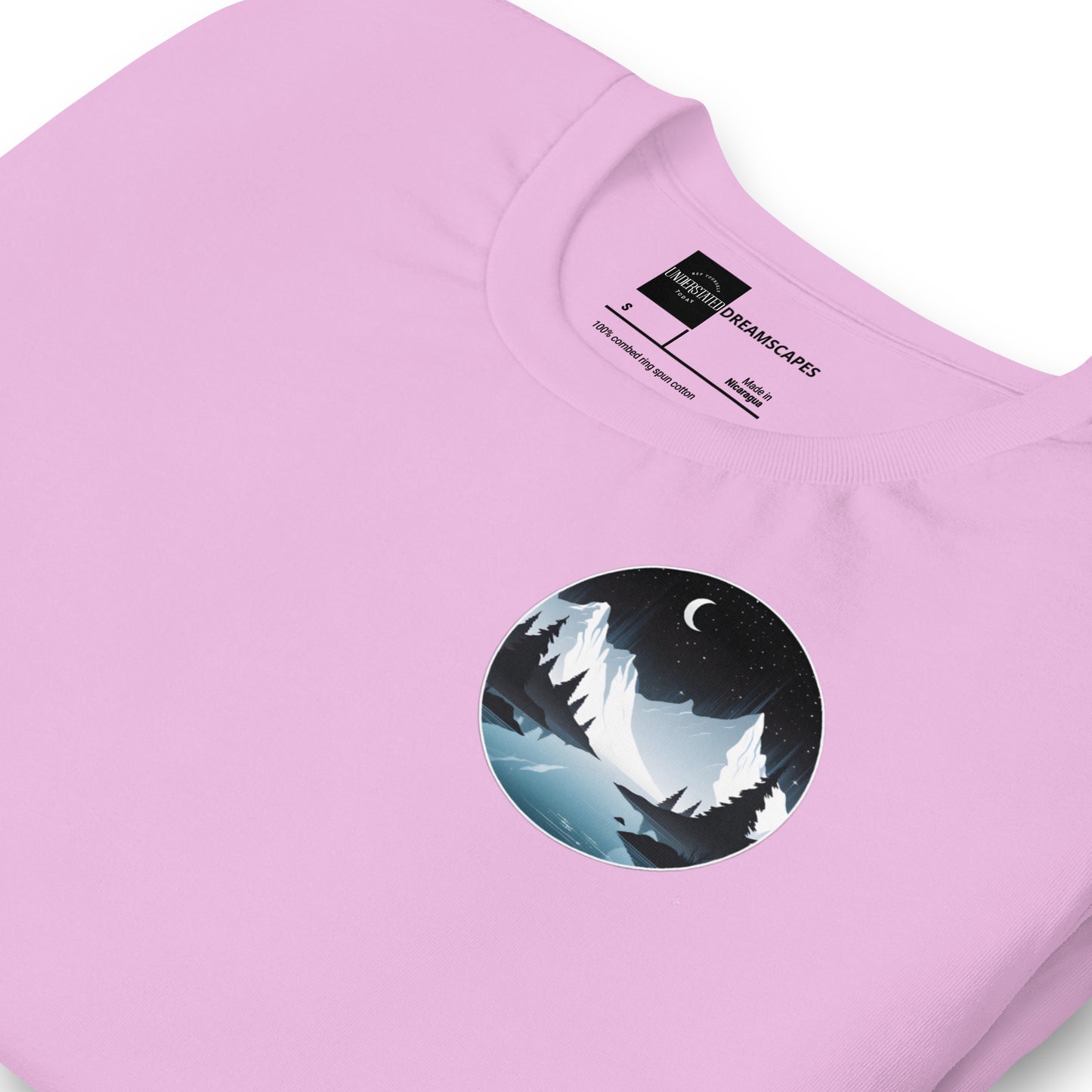 Tranquil Mountain Nightscape Tee