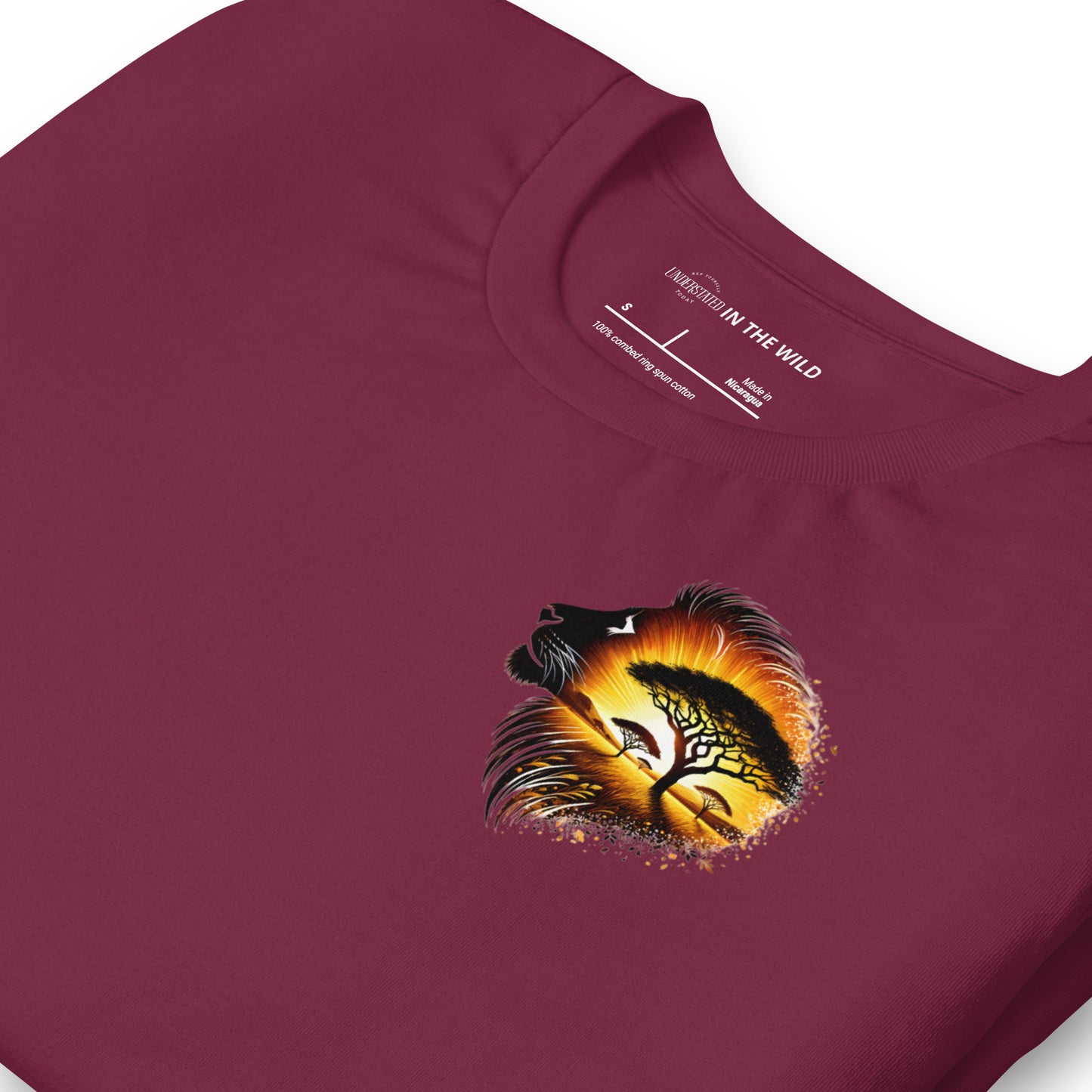 Majestic Lion Sunset Savannah Tee