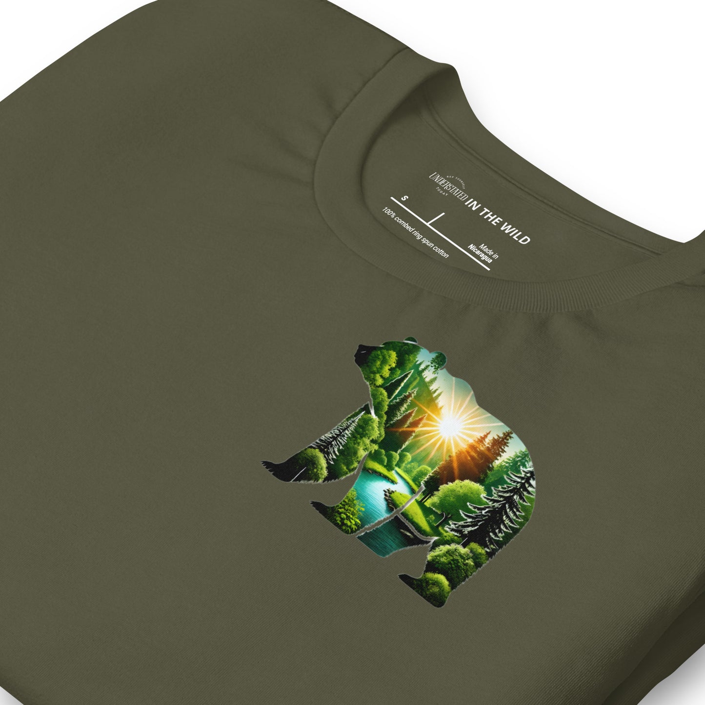 Sunlit Forest Bear Nature Tee