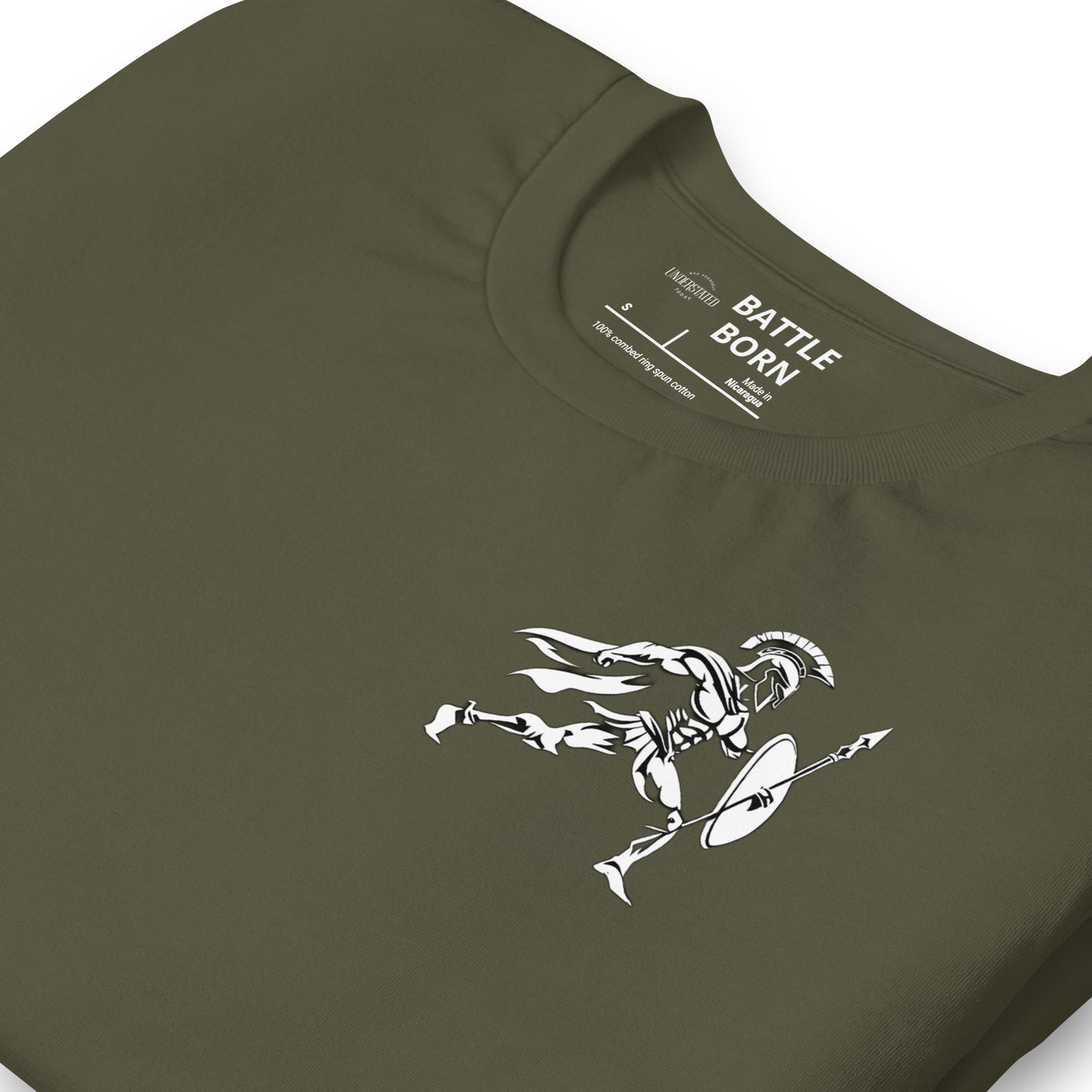 Bold Spartan Warrior Spear and Shield Tee