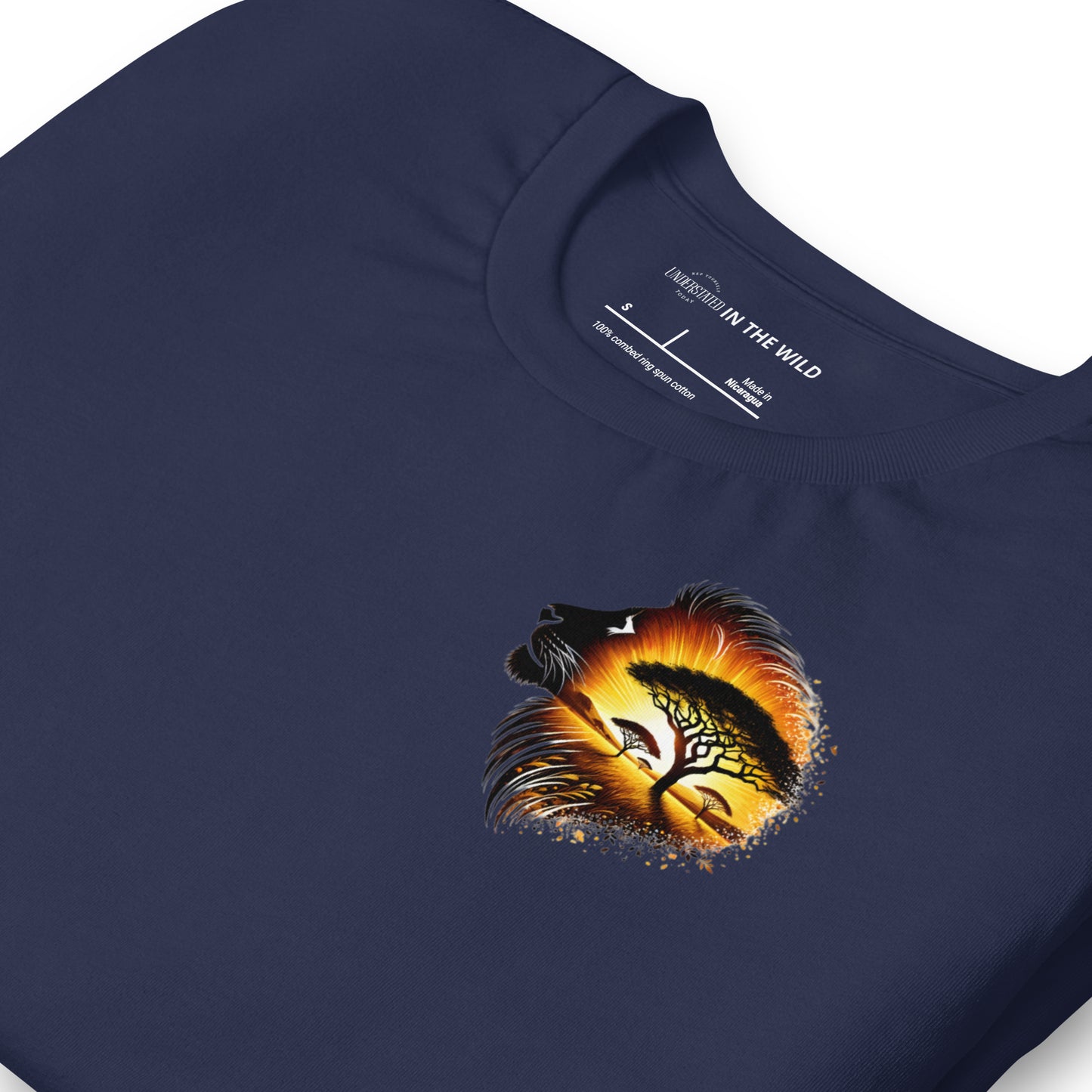 Majestic Lion Sunset Savannah Tee