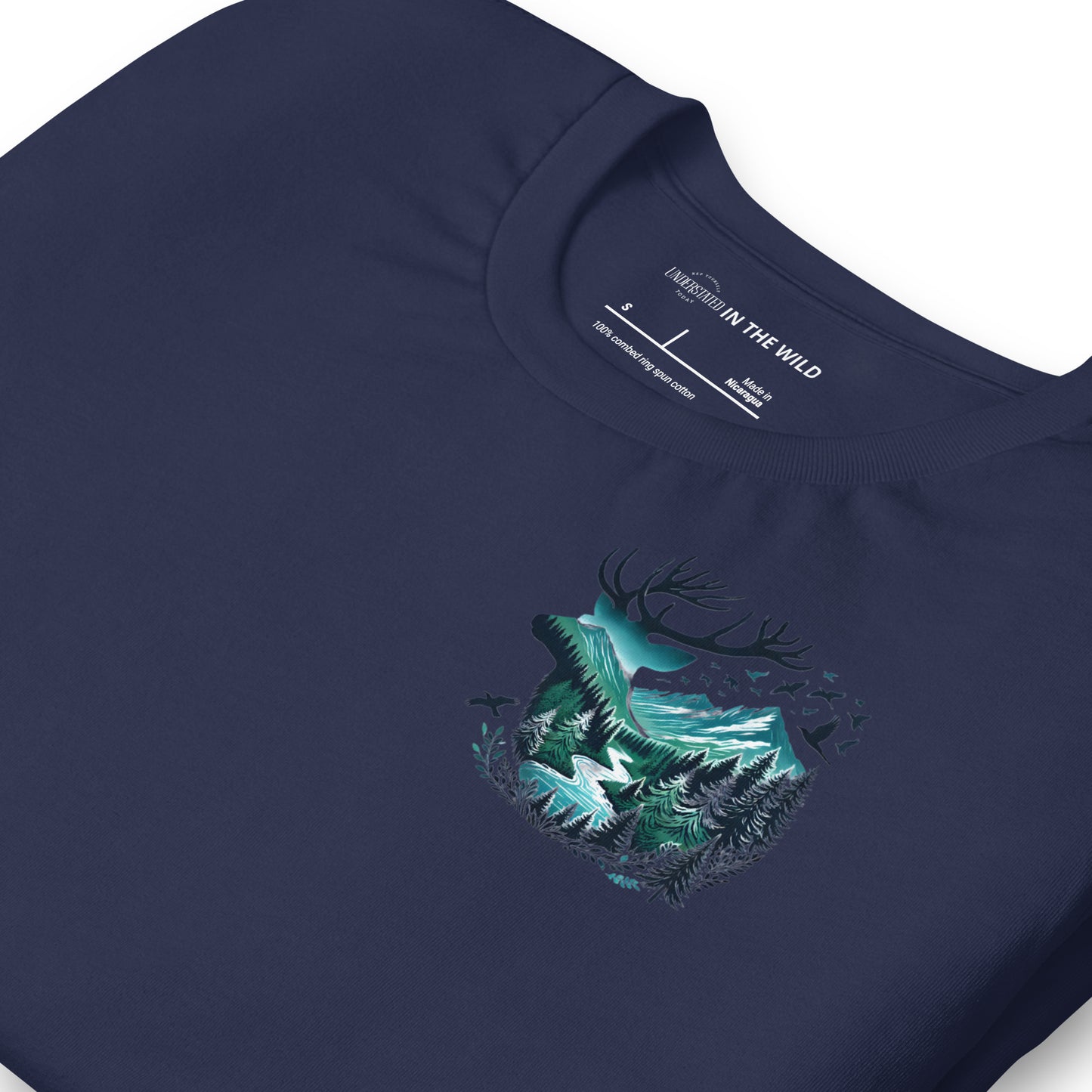 Majestic Deer Forest Nature Scene Tee
