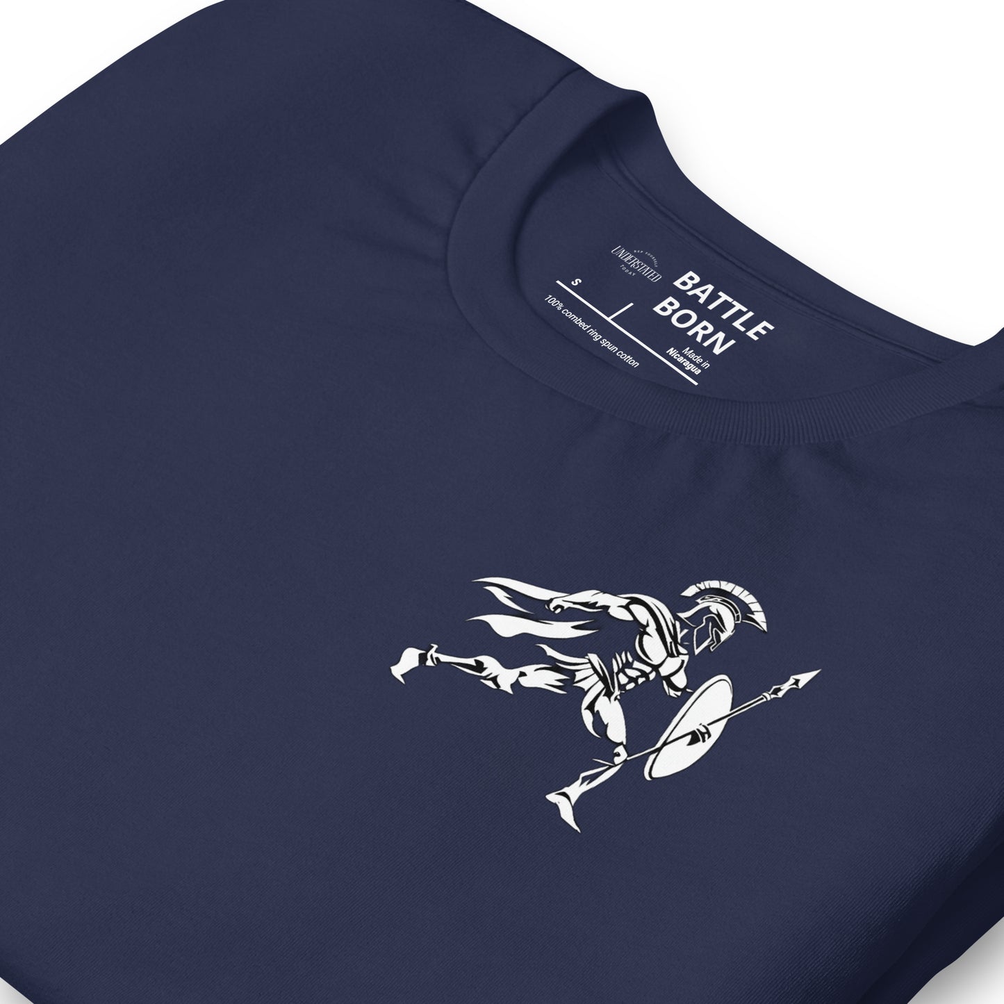 Bold Spartan Warrior Spear and Shield Tee