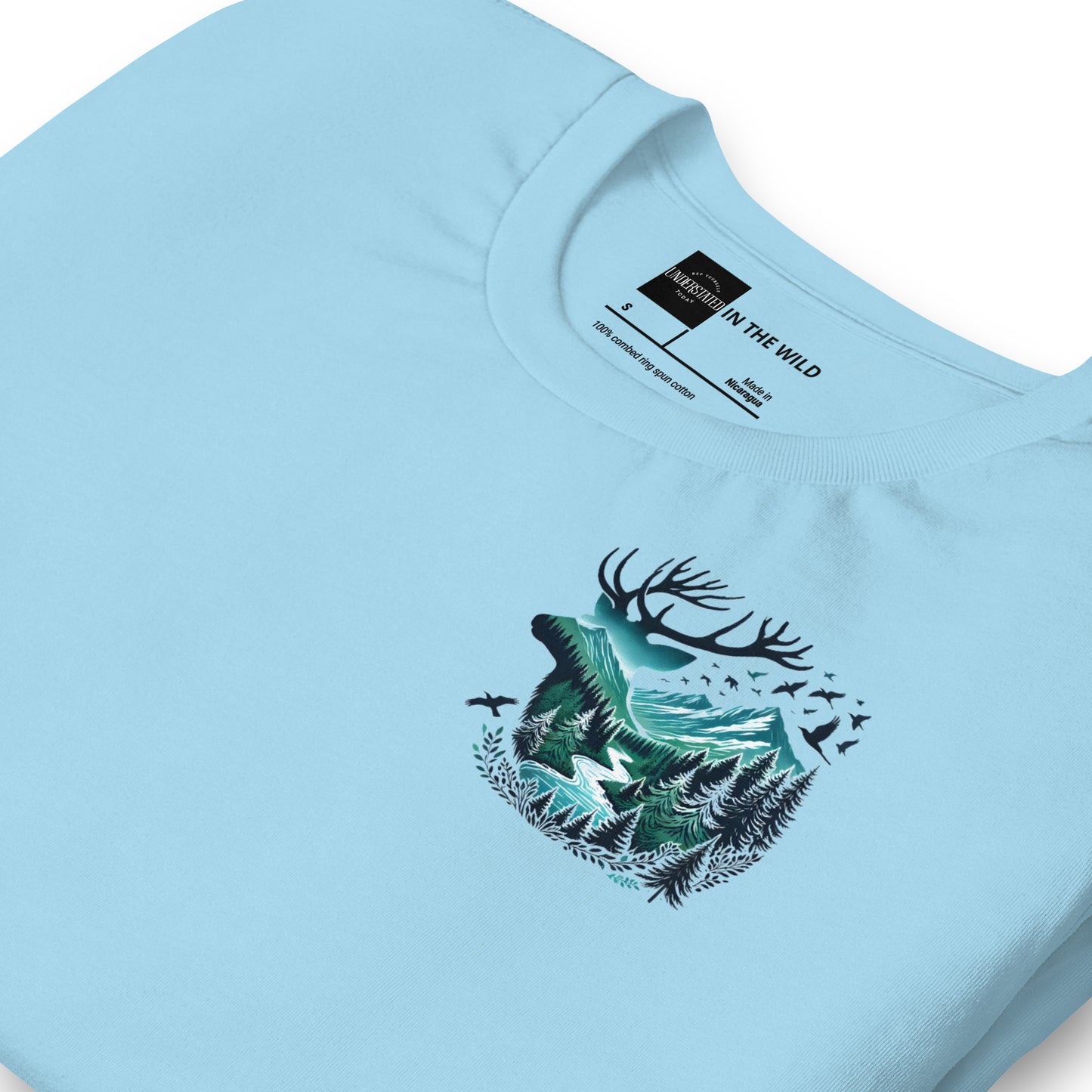 Majestic Deer Forest Nature Scene Tee