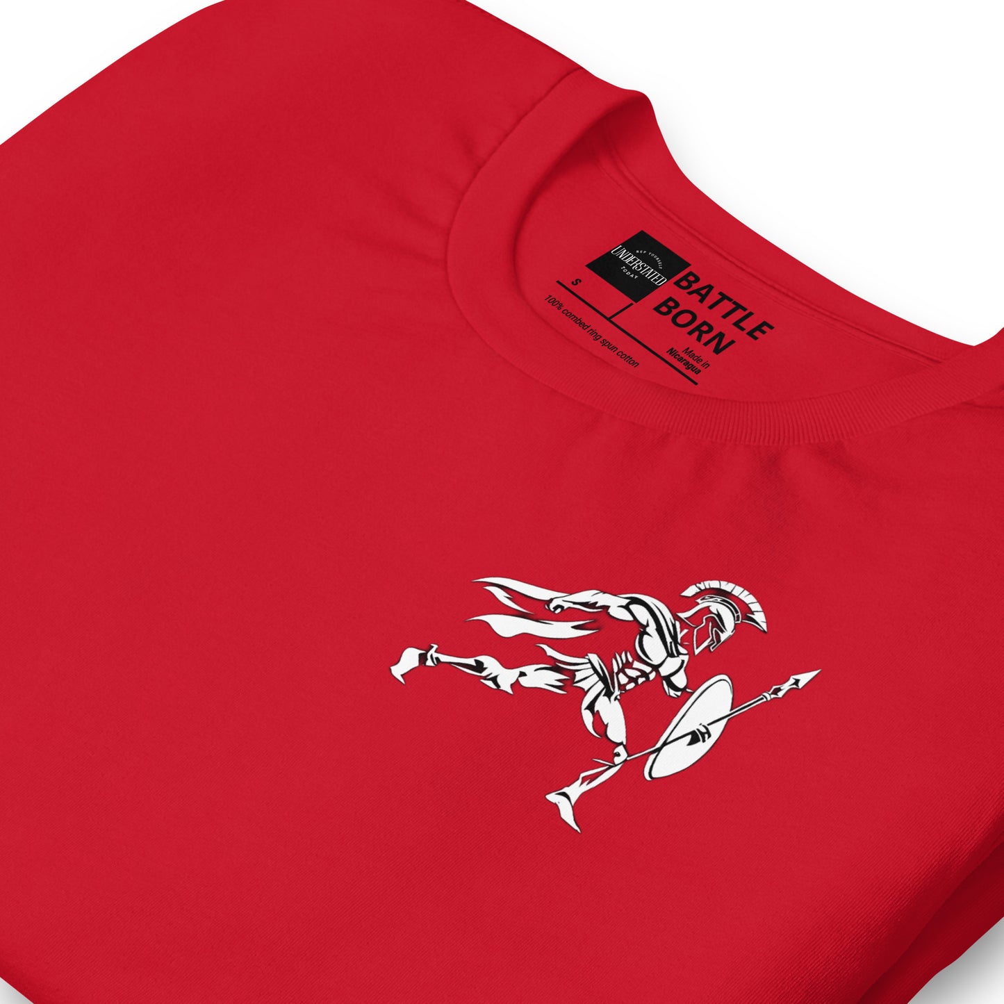 Bold Spartan Warrior Spear and Shield Tee