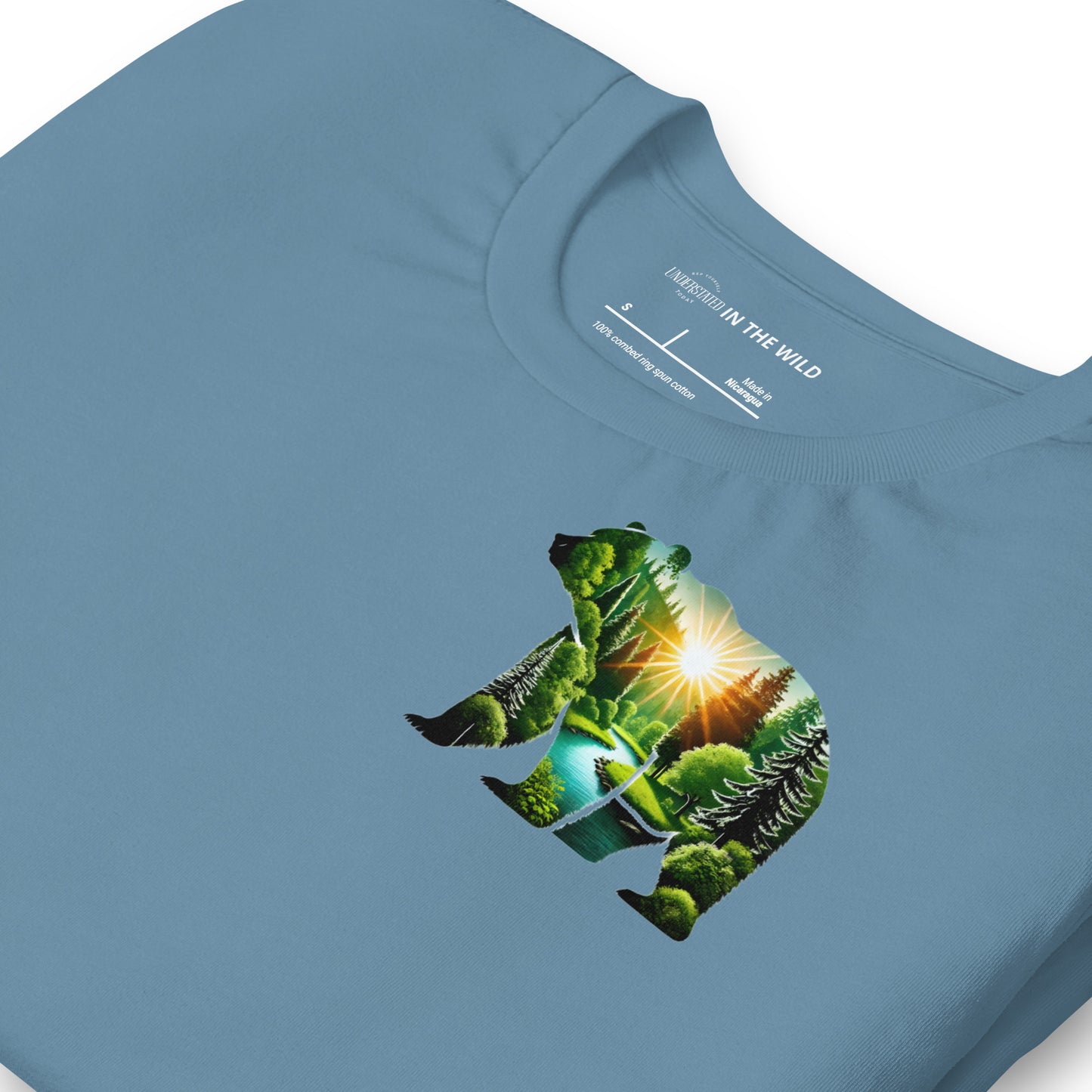 Sunlit Forest Bear Nature Tee