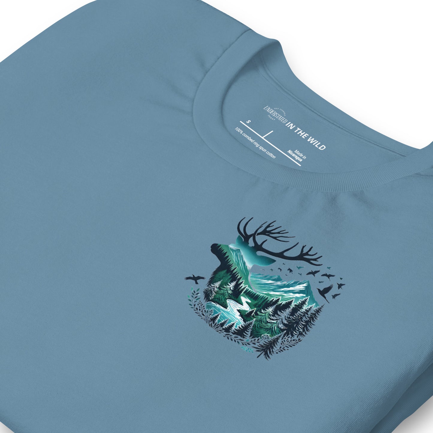 Majestic Deer Forest Nature Scene Tee