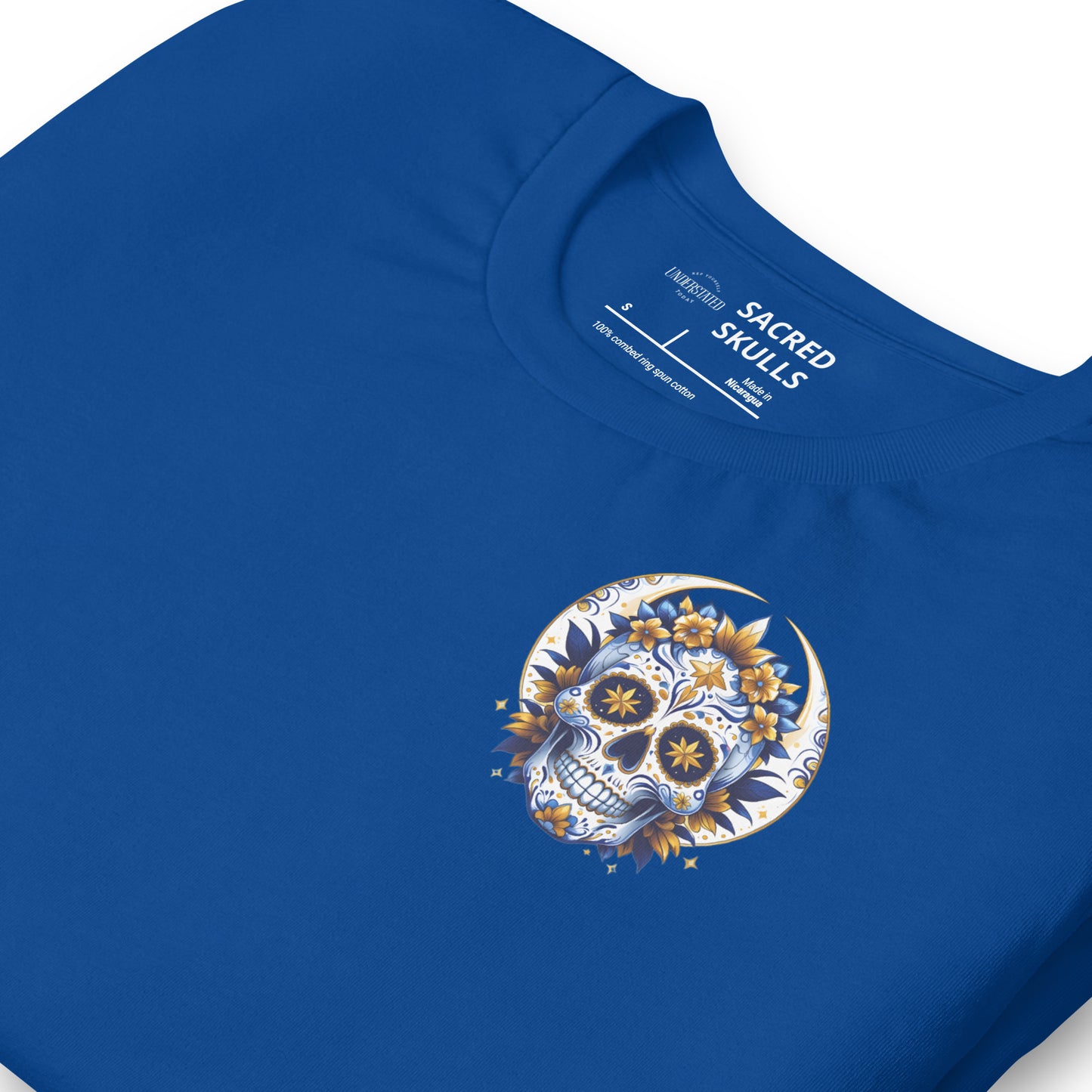Celestial Gold Sugar Skull Tee