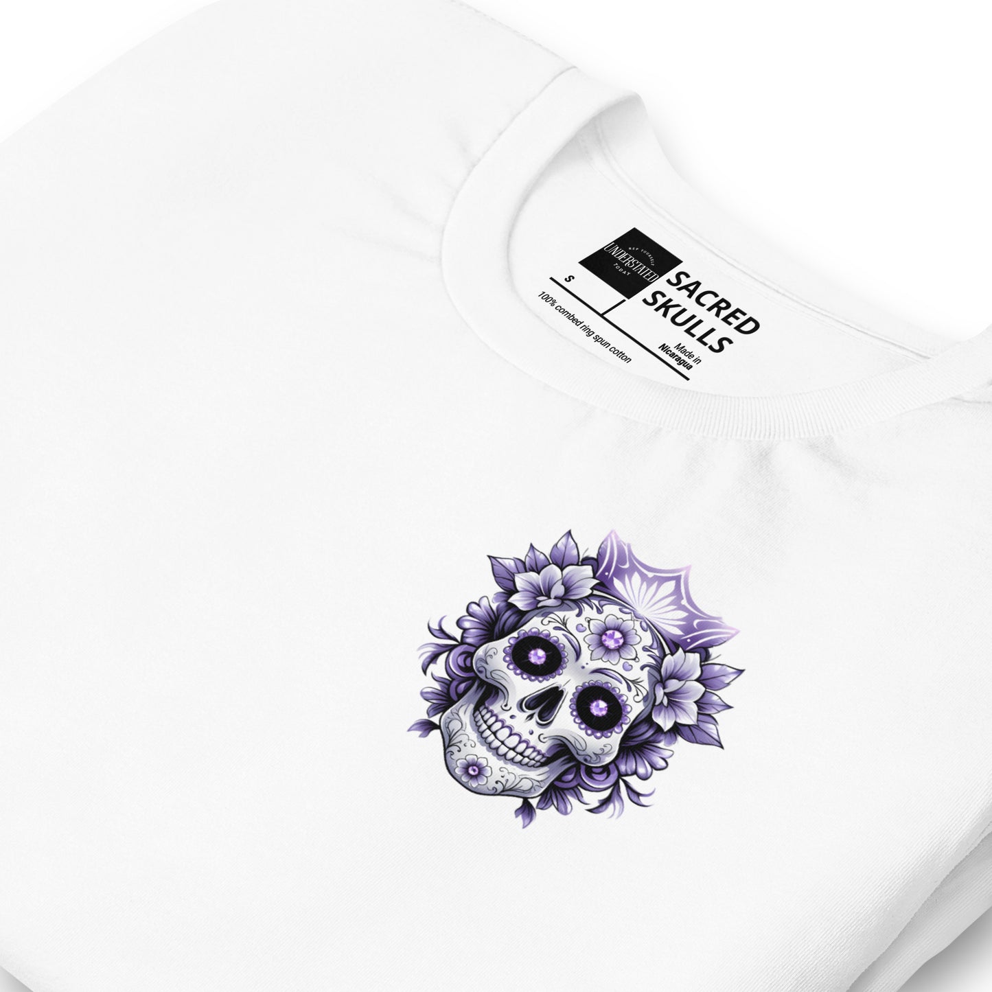 Royal Amethyst Sugar Skull Tee