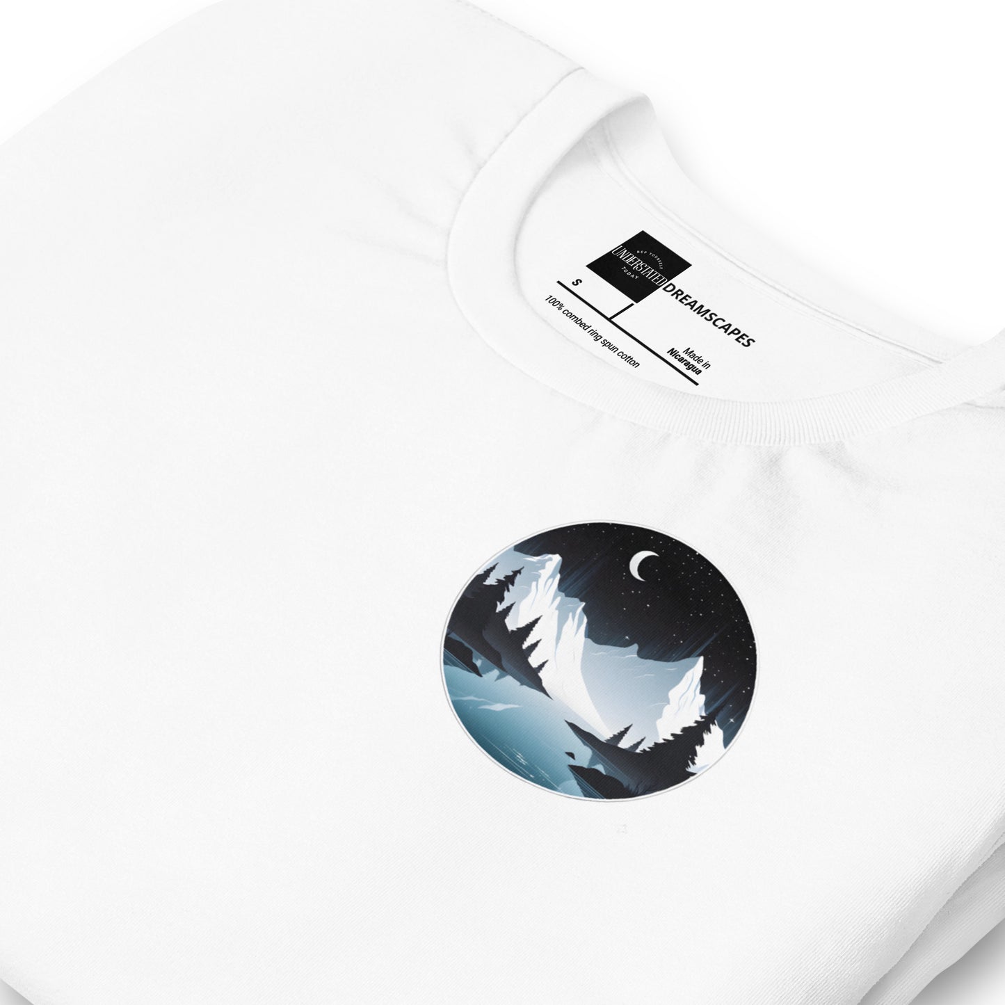 Tranquil Mountain Nightscape Tee