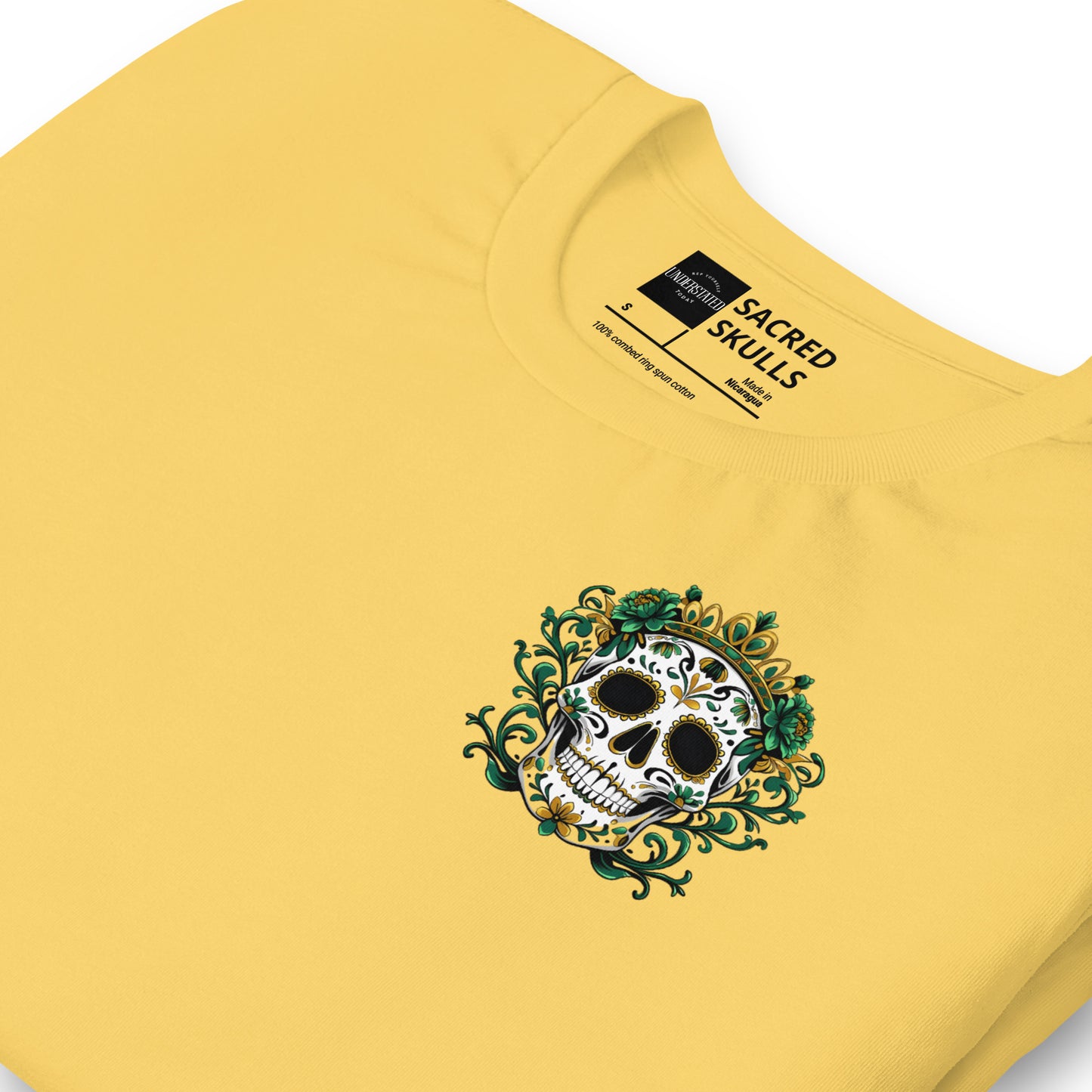 Regal Green Sugar Skull Tee