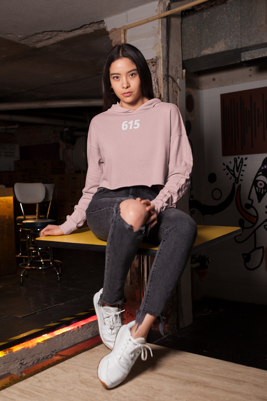 615 Locals Only Women's Cropped Hoodie