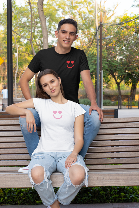 Men's Red Heart Eyes T