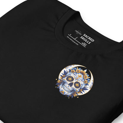 Celestial Gold Sugar Skull Tee