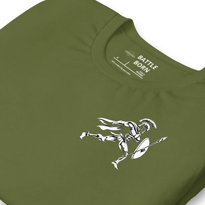 Bold Spartan Warrior Spear and Shield Tee